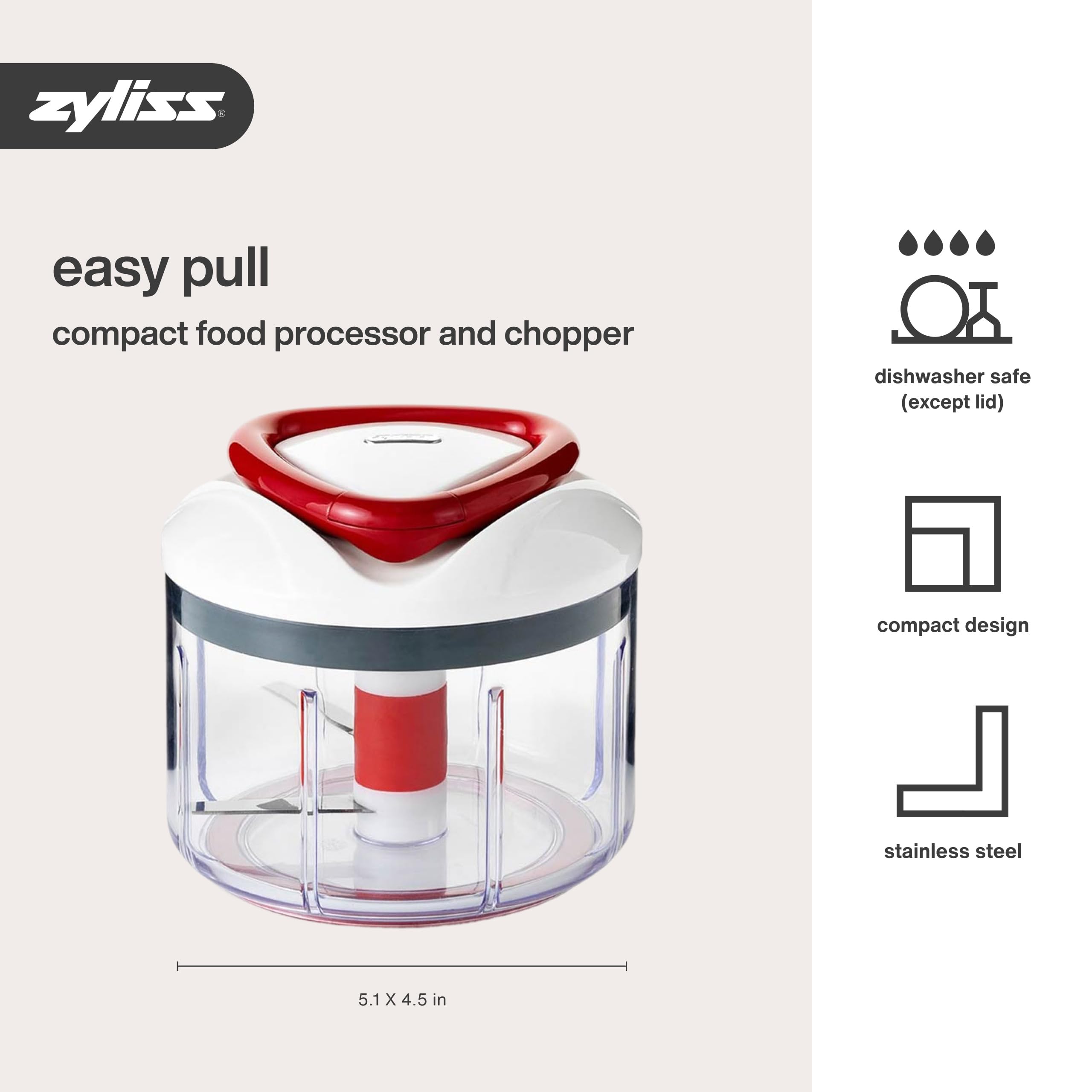 Amazon.com: Zyliss Easy Pull Food Chopper and Manual Food